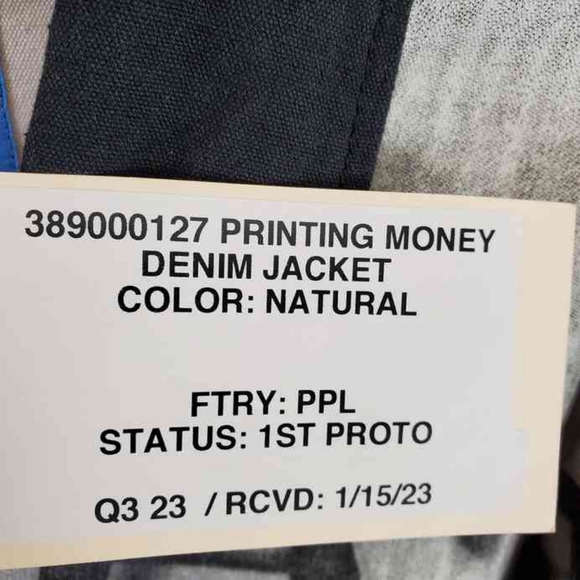 NWT ULTRA RARE CHINATOWN MARKET PROTOTYPE MONEY PRINTING JEAN JACKET SIZE MEDIUM - Picture 4 of 4